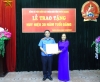 Đảng bộ 6FF18 tải ứng dụng tỉnh tổ chức Lễ trao tặng Huy hiệu Đảng.