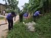 Chi đoàn VKSND huyện Yên Sơn tham gia chương trình tình nguyện.